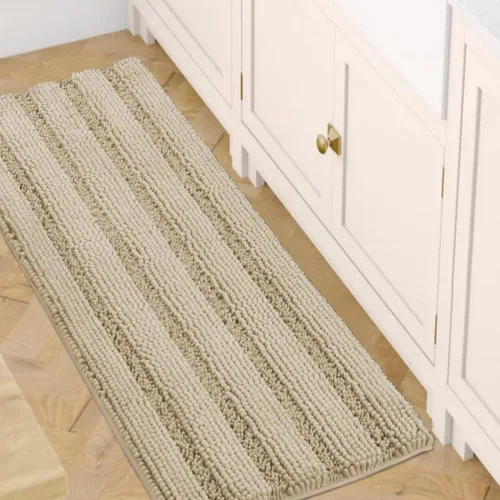 Miniatura 115 de H.VERSAILTEX - Alfombras de baño, juego de 2 piezas, alfombra de contorno para baño, juego de alfombras para inodoro, alfombra antideslizante