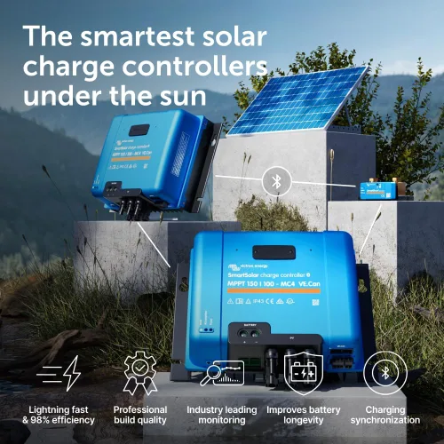 Miniatura 2 de Victron Energy SmartSolar MPPT MC4 Compatible VE. Can Controlador de Carga Solar (Bluetooth) - Controladores de Carga para Paneles Solares - 150V