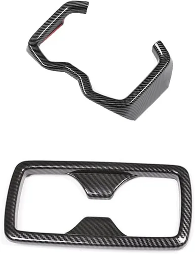 Miniatura 11 de Blazeray Cubierta de lentejuelas de botón de fibra de carbono para volante de automóvil, accesorios interiores para Toyota RAV4 2019 2020 2021 2022