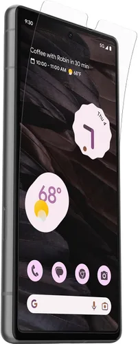 Miniatura 3 de OtterBox Protector de pantalla antimicrobiano Google Pixel 7A Alpha Flex - Transparente, ajuste de precisión, claridad de cristal, respuesta táctil