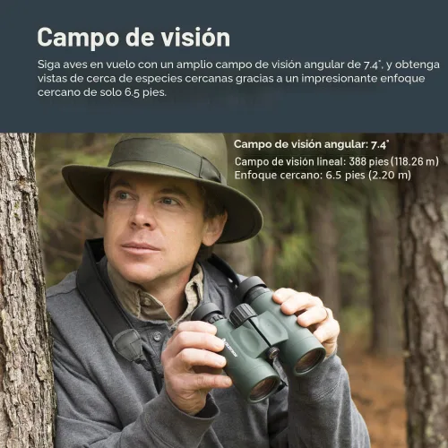 Miniatura 5 de Celestron - Binoculares Nature DX 8x42 – Ideales para Observación de Aves y Actividades al Aire Libre – Lentes Objetivas de 42mm – Amplio Campo
