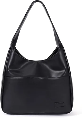 Bolso de mano de piel sintética para mujer, bolso de hombro para universidad, bolso de mano de cuero Hobo, bolso de mano de trabajo