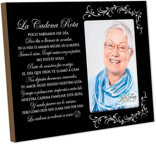 Miniatura 49 de LifeSong Milestones Marco de fotos personalizado de condolencias conmemorativas, los que amamos no se van caminan a nuestro lado todos los días