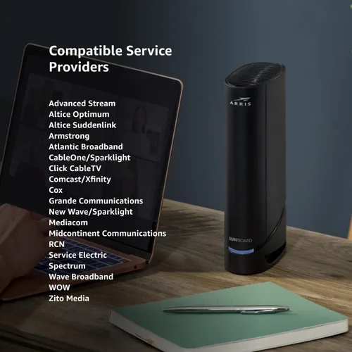 Miniatura 6 de ARRIS (G20) - Combo de Router de Módem de Cable - WiFi 6 (AX3000) DOCSIS 3.1 Multi-Gigabit Rápido, Aprobado para Comcast Xfinity, Cox, Spectrum