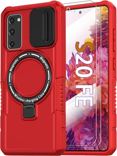 Miniatura 50 de Funda magnética para Samsung Galaxy Note 20 Ultra con soporte de anillo [con protector de pantalla] [Compatible con carga inalámbrica MagSafe] Funda