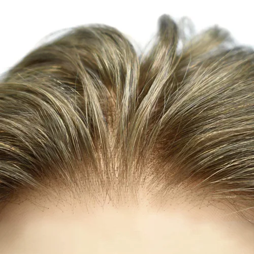 Miniatura 40 de Toupee For Men Real Human Hair System Mens Hair Piece Breathable Mens Toupee Durable Men Hairpiece 6X8#1 Jet Black 80% Density