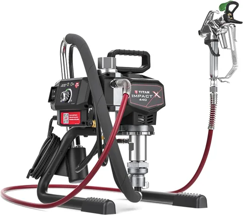 Titan Impact X 440 Pulverizador de pintura sin aire eléctrico, 3300 PSI, control de presión adaptativo, patín