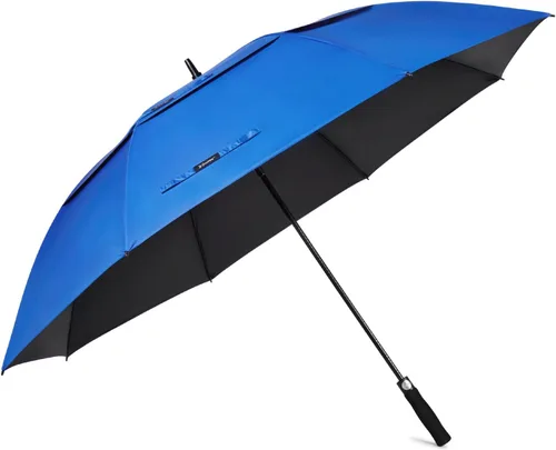 Miniatura 12 de G4Free Paraguas de golf con protección UV de 47/54/62/68 pulgadas, con apertura automática, doble toldo con ventilación de gran tamaño, extra