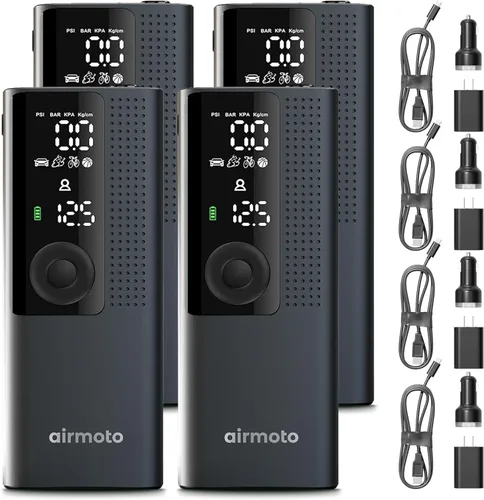 Miniatura 11 de Airmoto y Kit de Energía Paquete de Oferta - 1 paquete - Inflador de Neumáticos Compresor de Aire Portátil con Kit de Energía para Cargar