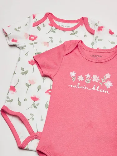 Miniatura 3 de Calvin Klein Baby-girls Paquete de 4 piezas de mamelucos
