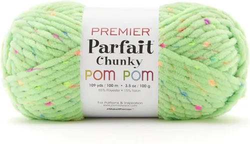 Miniatura 15 de Premier Yarns Parfait Chunky Pom Pom 2107-11 Caramelo Crujiente