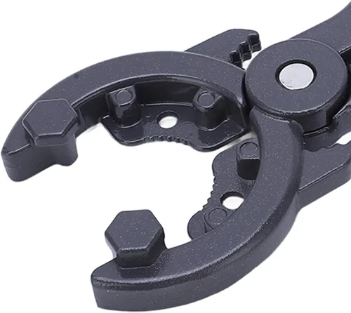 Miniatura 8 de Llave reguladora de gas universal para válvula reductora de presión de cilindro, herramienta negra ABS de aleación de aluminio ajustable para tanque