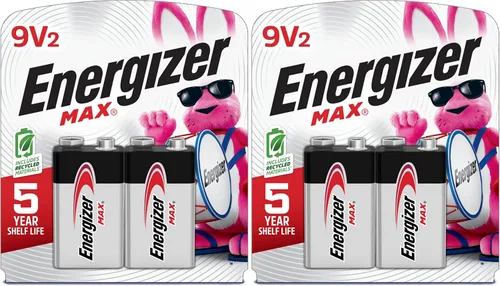 Miniatura 11 de Energizer Baterías MAX de 9 V (paquete de 2), pilas alcalinas de 9 voltios. El embalaje puede variar