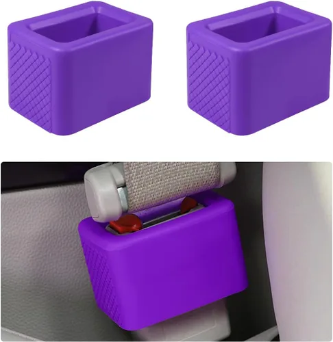 Miniatura 14 de Augeny 2 unidades de soporte para hebilla de cinturón de seguridad, refuerzo de hebilla de cinturón de seguridad trasera de silicona para automóvil