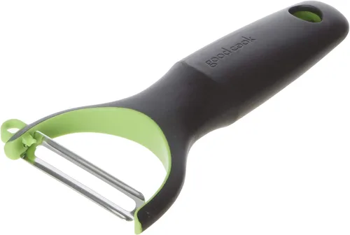 Goodcook Pelador en forma de Y de hoja recta, negro