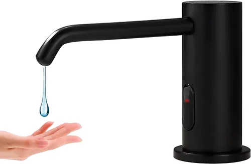 Miniatura 14 de Dispensador de jabón para platos para fregadero de cocina de níquel cepillado, dispensador de jabón para debajo del fregadero con cabezal de bomba
