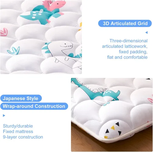 Miniatura 4 de jzbearapt Colchón de Espuma Premium Japonés para Suelo Colchón Futón, 100% Espuma Cómoda de Alta Densidad, Alfombrilla Gruesa de Tatami para Dormir