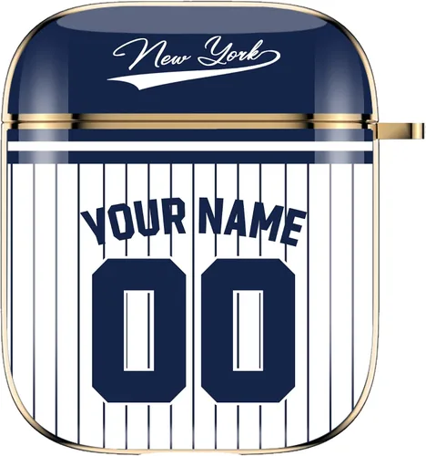 Miniatura 27 de Funda de béisbol personalizada con nombre y número para Apple AirPods de 2ª y 1ª generación, Arizona personalizada para fanáticos de los deportes