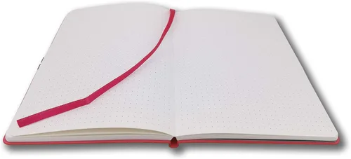 Miniatura 4 de Cuaderno de tapa blanda, cuadrícula de puntos/puntos, A5, 5.8 x 8.3 pulgadas, piel sintética de alta calidad, papel grueso cremoso, encuadernado