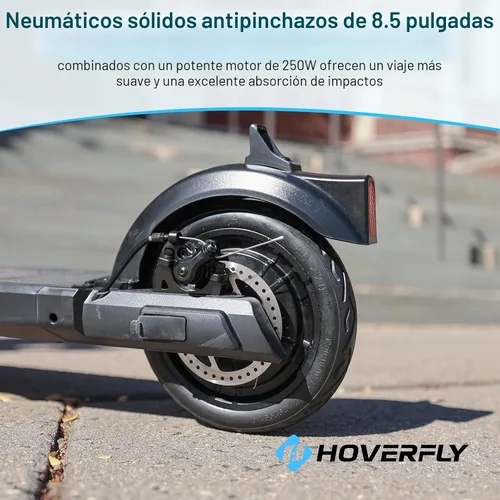 Miniatura 5 de HOVERFLY X1/X3/X5 Electric Scooter for Adults, Anti Flat 8.5"/10'' Solid Tire, Max 10/18/25 Miles Range and 15.5/20Mph Speed Power by 250W/500W