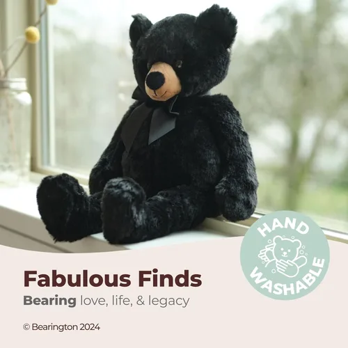 Miniatura 3 de Oso de peluche de la colección Bearington Scout de oso negro - 16" Oso de peluche de juguete de oso de peluche Scout de 16