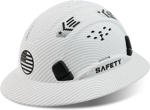 Miniatura 9 de Casco duro de ala completa, casco de seguridad aprobado por la OSHA, Cascos De Construcción, casco duro de construcción ventilada, trinquete