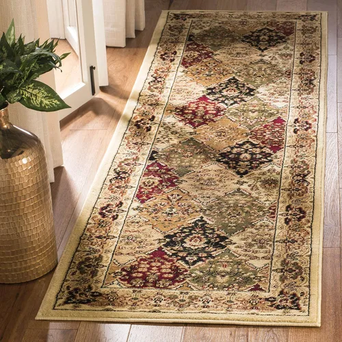 Miniatura 13 de SAFAVIEH Lyndhurst Collection LNH221C - Alfombra cuadrada de 8 pies multicolor / beige tradicional oriental, no desprende pelusa, para sala