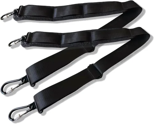 yinfente 2 unids reemplazo correa de hombro acolchado universal ajustable bolsa correa con ganchos para portátil violín caso viola caso viola caso