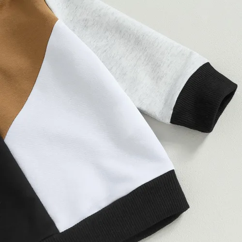 Miniatura 6 de Douhoow Conjunto de ropa de bebé con capucha y pantalones con cordón para bebé