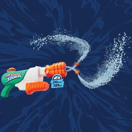 Miniatura 6 de SUPERSOAKER - Blaster de agua Nerf Super Soaker Hydro Frenzy , diversión sin límites 3 en 1, boquilla ajustable, 2 tubos de lanzamiento de agua