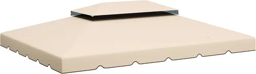 Miniatura 10 de Outsunny - Reemplazo de toldo para gazebo de 10 x 10 pies, cubierta superior con techo doble ventilado para marco Outsunny de 9.7 x 9.7 pies