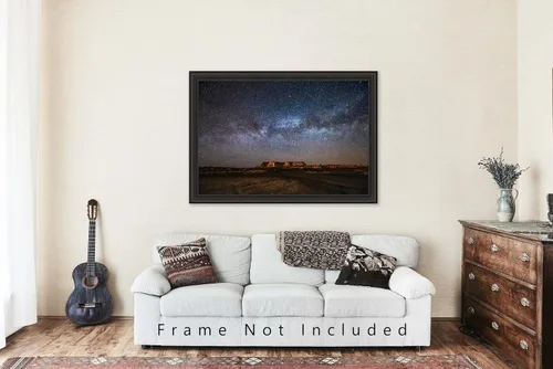 Miniatura 5 de Impresión fotográfica de cielo nocturno (no enmarcado) imagen de la Vía Láctea sobre la mesa en el espacio del desierto de Arizona, arte de pared