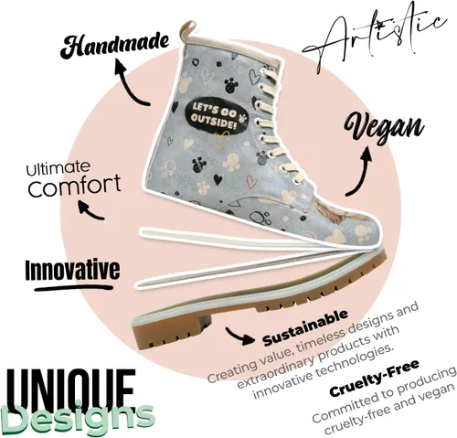 Miniatura 6 de DOGO Botas largas para mujer botas de invierno de cuero vegano y diseño único para mujer, botas cómodas y elegantes para mujer