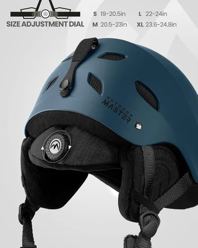 Miniatura 2 de OutdoorMaster Kelvin - Casco de esquí y snowboard para hombres, mujeres y jóvenes Azul oscuro