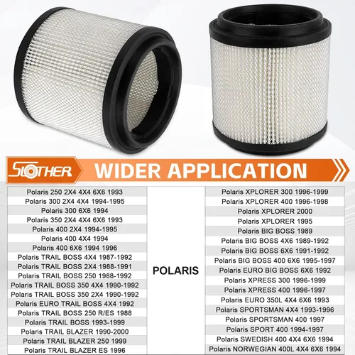 Miniatura 5 de 7080369 Filtro de aire de repuesto para Polaris Trail Boss 250 350 Trail Blazer 250 Sportsman 400 Xplorer 400L Big Boss 4X6 6X6 Xpress 300