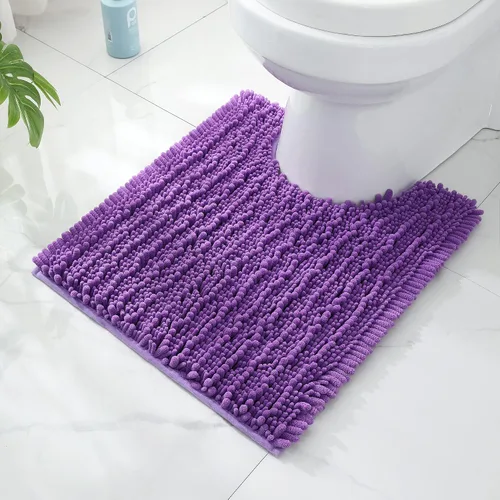 Miniatura 75 de FLOLEOPA Alfombras de Baño de Microfibra de Felpa Suave, Alfombras de Baño Absorbentes Antideslizantes Lavables a Máquina, Tapetes de Baño para Beige