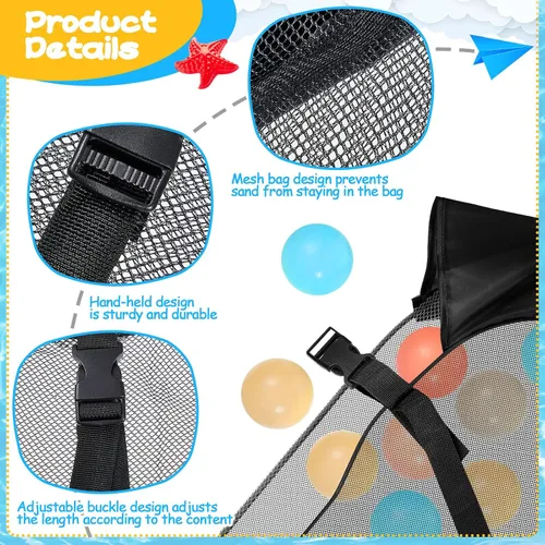 Miniatura 3 de Shappy Bolsa de almacenamiento para flotador de piscina, grande, ajustable, para colgar en la piscina, accesorios de playa, organizador de malla