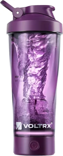 Miniatura 21 de VOLTRX Botella mezcladora eléctrica de proteínas de alta calidad, hecha con Tritan, sin BPA, vaso mezclador portátil Vortex de 24 onzas/vasos Verde