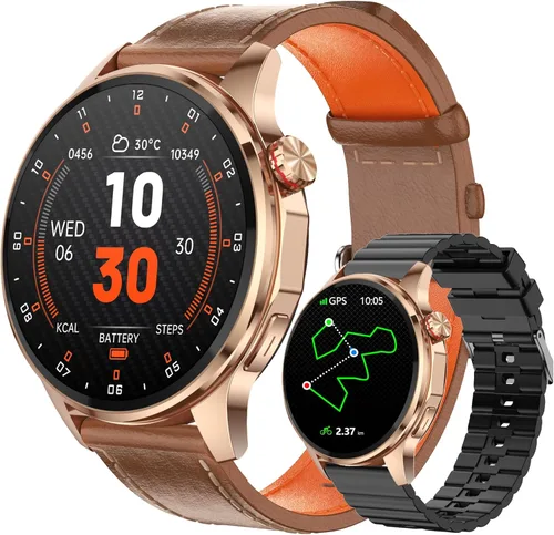 Miniatura 13 de Reloj inteligente para hombre con GPS integrado (respuesta/hacer llamadas/texto), reloj inteligente AI de 1.46 pulgadas para teléfonos