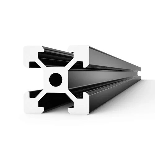 Miniatura 2 de 4 unids 2020 V tipo perfil de aluminio 27.559 in marco de extrusión negro anodizado riel lineal europeo para impresora 3D