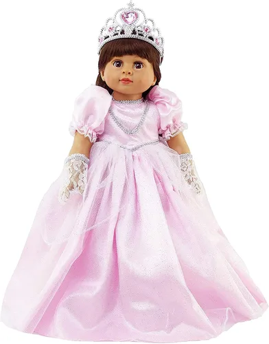 American Fashion World Brown Princess Anna Frozen 2 - Traje inspirado para muñecas de 14 pulgadas | Calidad premium y diseño moderno | Ropa de