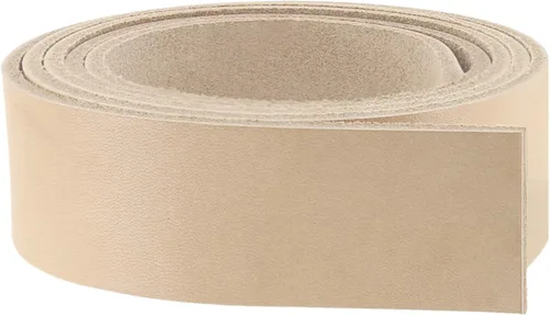 Miniatura 10 de ELW Cinturón de Cuero en Blanco 5-6 Oz. (2-2.4mm) de Grosor Tamaño: 1-1/2"x72" (3.81x182cm) Piel de Vaca Curtida Vegetal Tira de Grano