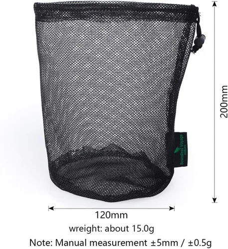 Miniatura 2 de iBasingo 510pcs bolsa de malla de nylon bolsa de cosas saco de golf olla al aire libre BVP01, L-5pcs, Viajar