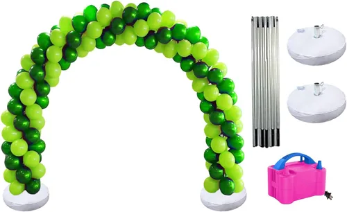 Miniatura 2 de PMU Graduation & Prom DYI Balloon Garland Arch Kit – Reusable Expandable Arch Frame with 2 Bases for Parties, Weddings & Events