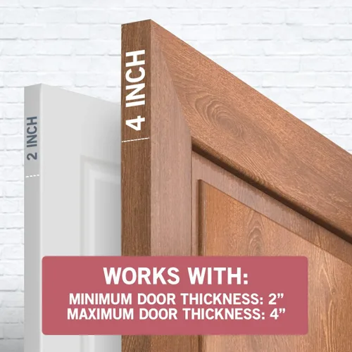 Miniatura 7 de Jack N'Drill - Paquete de 2 cerraduras de cadena para puerta, cerradura de cadena exclusiva con longitud de cadena extendida, 100% seguridad a