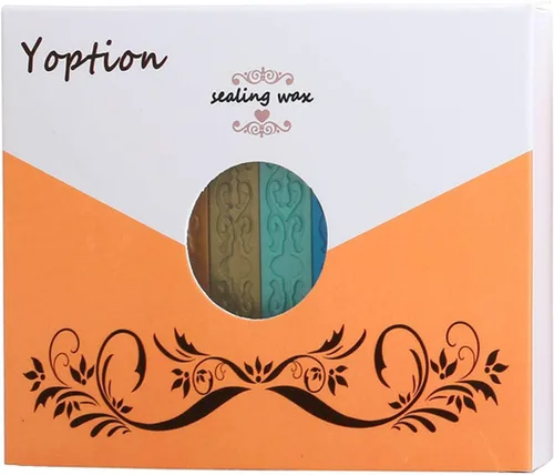 Miniatura 2 de Varillas de Cera para Sellar, Yoption 10 Piezas Varillas de Cera Multicolor con Mechas para Invitación de Boda Sobres de Regalo Tarjetas de Navidad