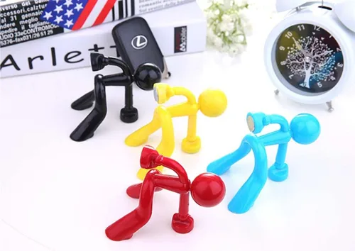 Miniatura 5 de Creative Wall Climbing Villain - Imanes para refrigerador, imán para colgar en la llave (negro, blanco, azul, naranja)