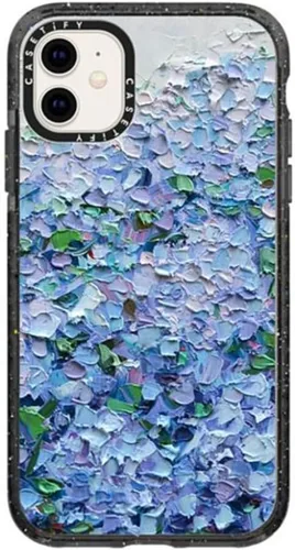 Miniatura 22 de CASETiFY Impact - Funda para iPhone 11 - Flower Power Retro - Negro Transparente