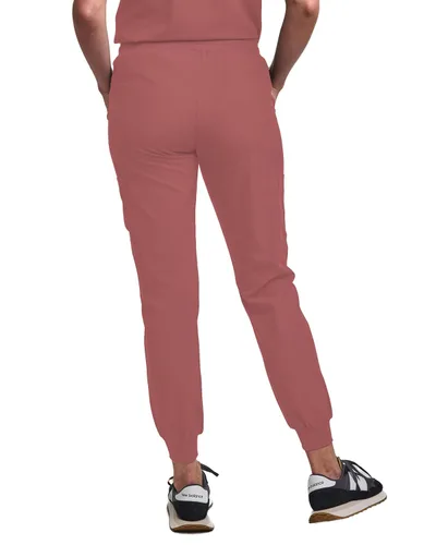 Miniatura 17 de Green Town Conjunto de ropa quirúrgica para mujer, pantalón deportivo y parte superior con cuello en V, 5 bolsillos, cintura de yoga, uniforme
