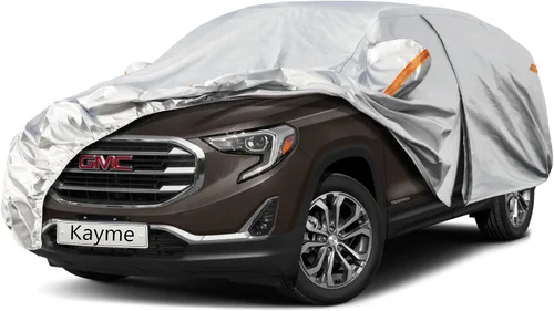 Miniatura 96 de Kayme - Cubierta completa impermeable de 6 capas para automóvil, apta para todo clima, protección para exteriores contra lluvia, rayos ultravioleta